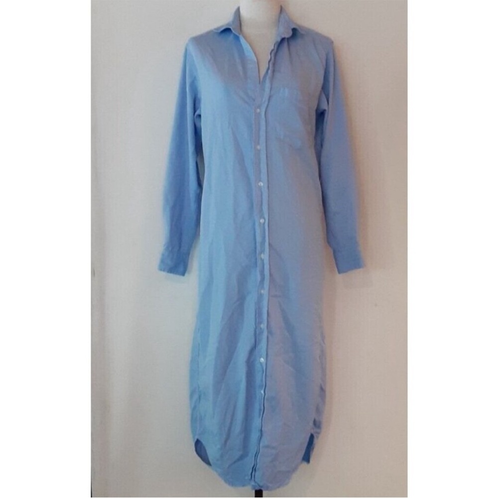 Frank & Eileen Rory denim shirt dress in glacier blue XXS - Picture 3 of 8